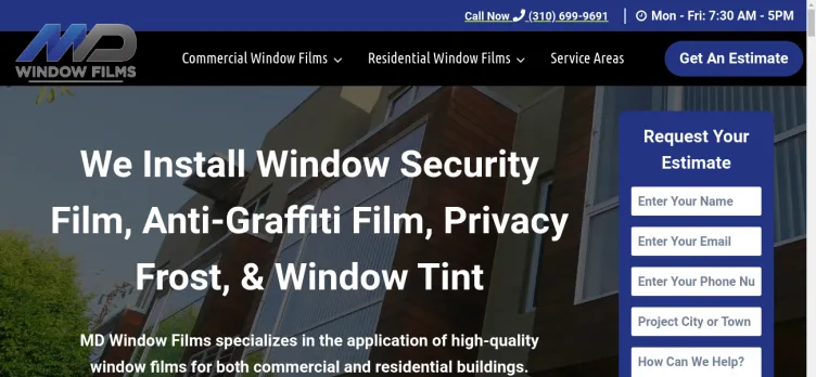 Screenshot MD Window Films