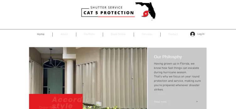 Screenshot CatFiveProtection.com