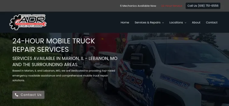 Screenshot HeavyTruckService.com