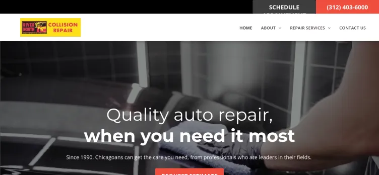 Screenshot River North Collision Repair