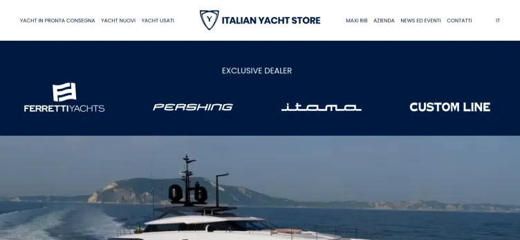 Screenshot Italian Yacht Store