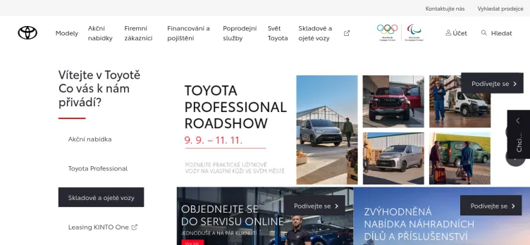 Screenshot Toyota.cz