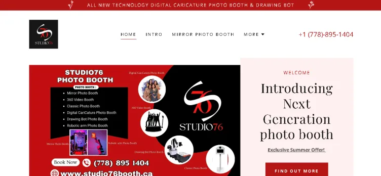 Screenshot Studio76 Booth