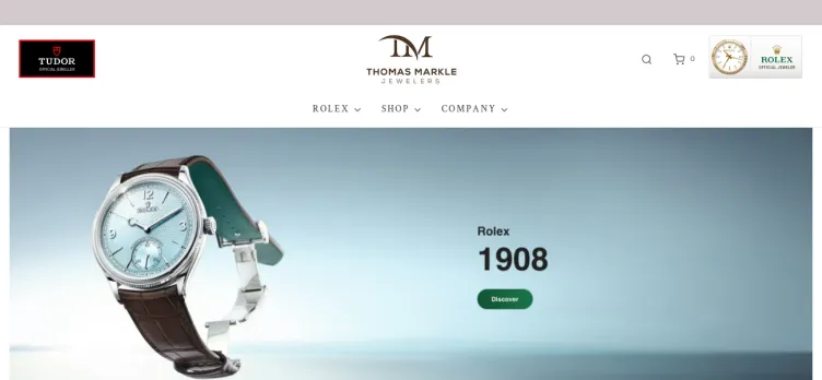 Screenshot Thomas Markle Jewelers