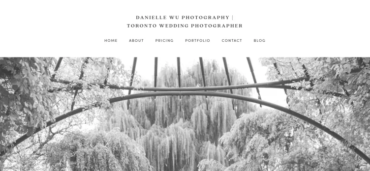 Screenshot Danielle Wu Photography