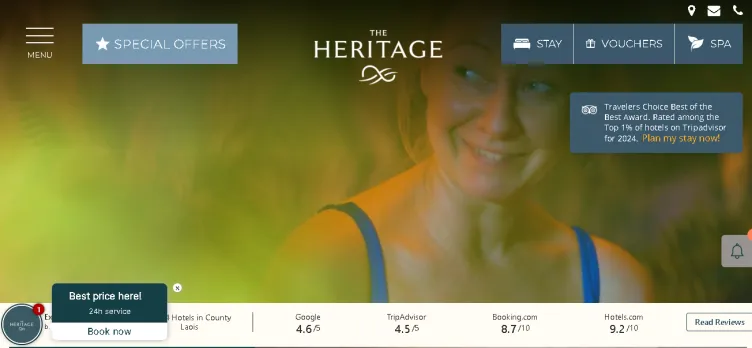 Screenshot TheHeritage.com