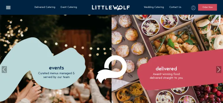 Screenshot Little Wolf Catering