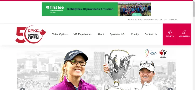 Screenshot CPKCWomensOpen.com