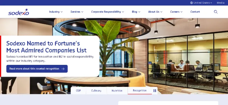 Screenshot Sodexo.com