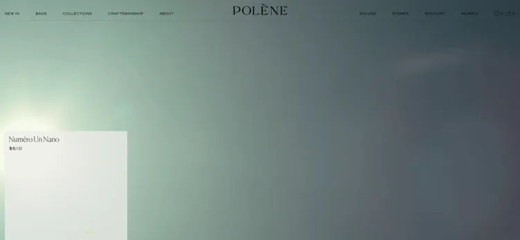 Screenshot eng.polene-paris.com