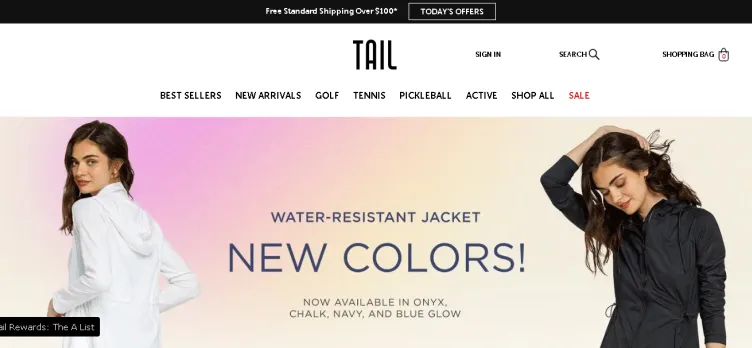 Screenshot Tail Activewear