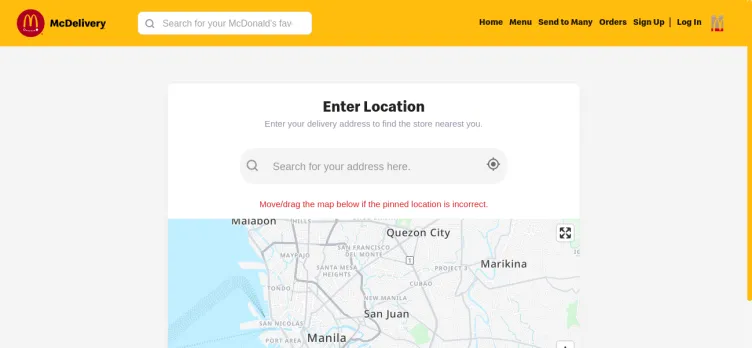 Screenshot McDelivery.com.ph