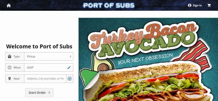 Screenshot PortOfSubs.com