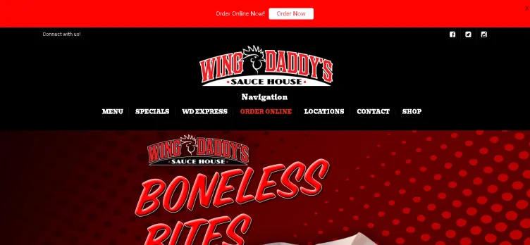 Screenshot WingDaddys.com