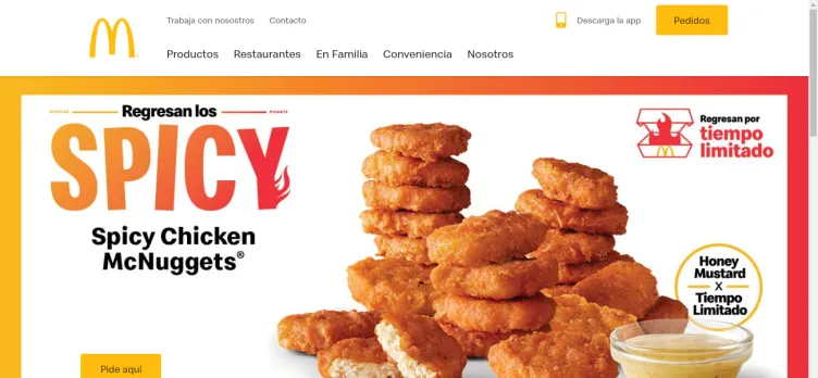 Screenshot McDonalds.com.pr