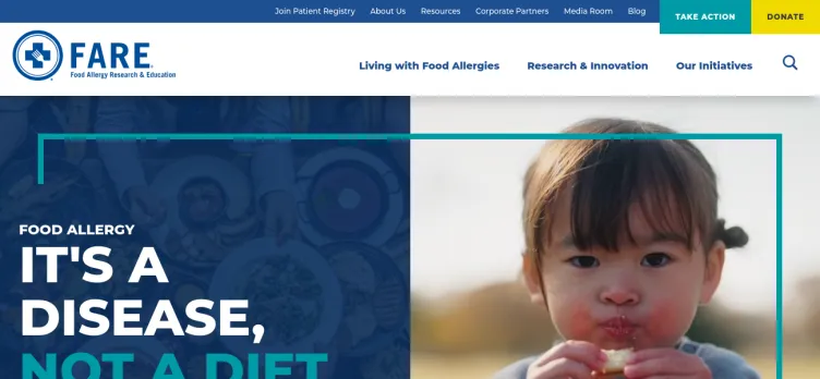 Screenshot FoodAllergy.org