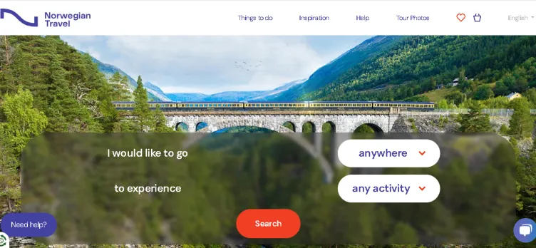 Screenshot Norwegian Travel