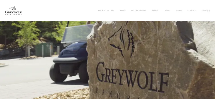 Screenshot GreyWolfGolf.com