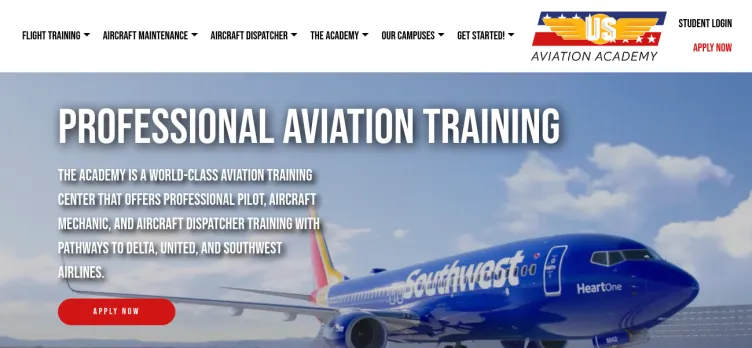 Screenshot US Aviation Academy