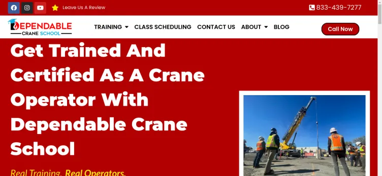 Screenshot Dependable Crane School