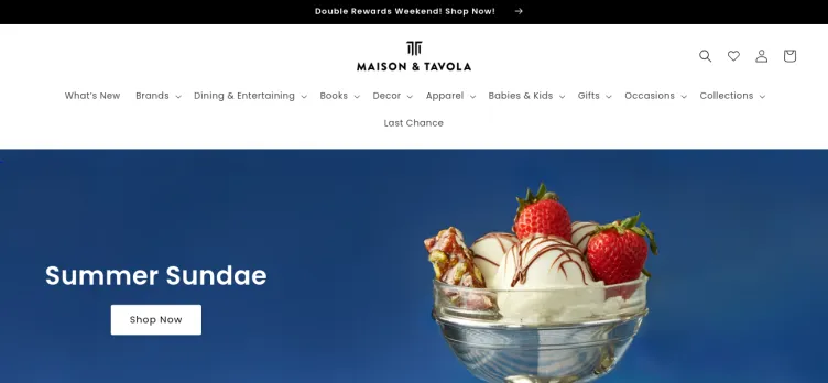 Screenshot Maison & Tavola