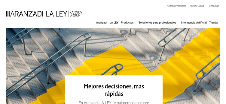 Screenshot Aranzadi Ley