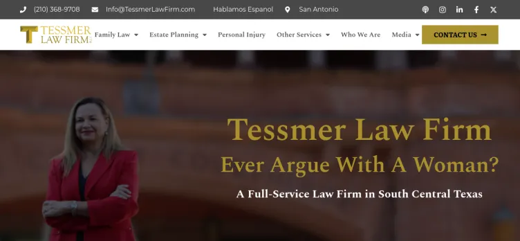 Screenshot Tessmer Law Firm