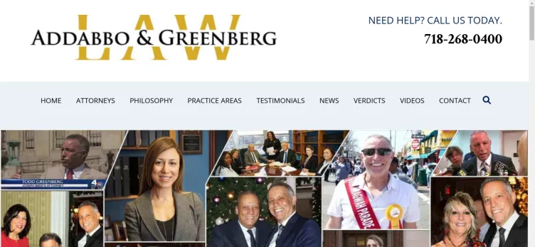 Screenshot Addabbo & Greenberg