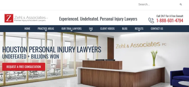 Screenshot Zehl & Associates