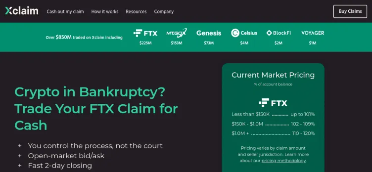 Screenshot X-Claim.com