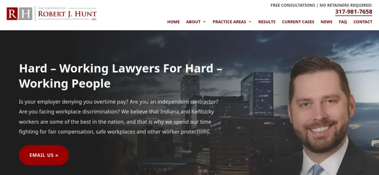 Screenshot IndianaWageLaw.com