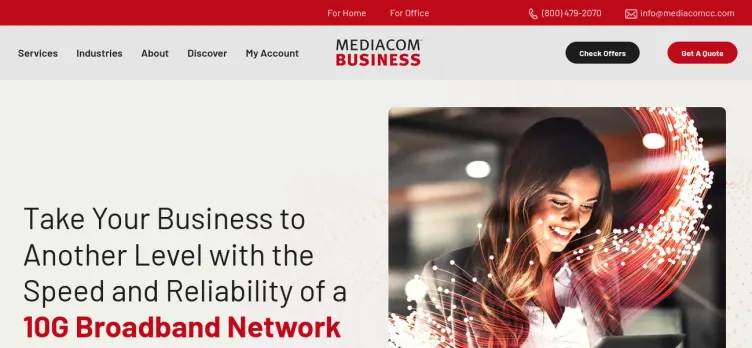 Screenshot Mediacom Business