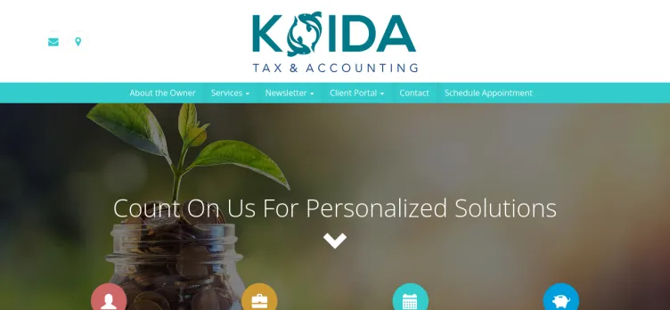 Screenshot Koi Data Tax and Accounting