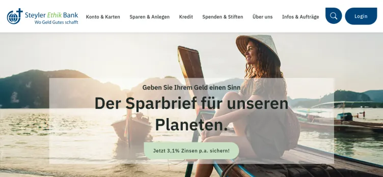 Screenshot Steyler-Bank.de