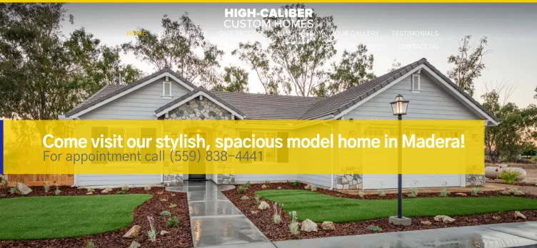 Screenshot High-CaliberHomes.com