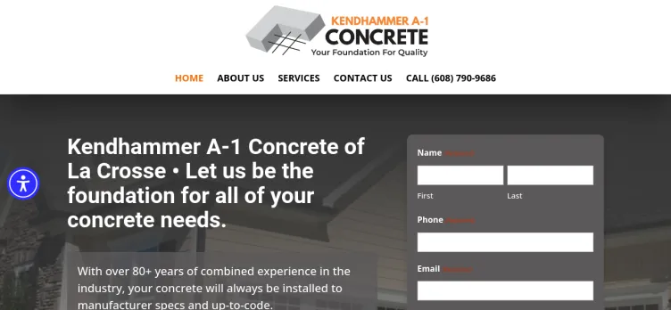 Screenshot KA1Concrete.com