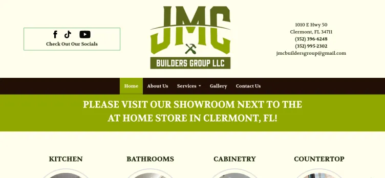 Screenshot JMCBuildersLLC.com