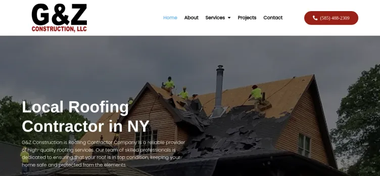 Screenshot GZRoofingContractor.com