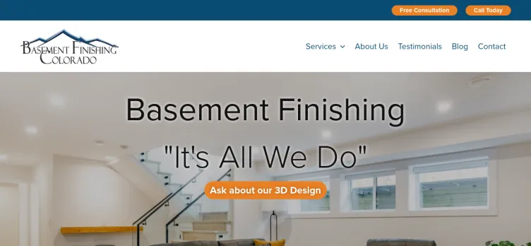 Screenshot BasementFinishingColorado.com