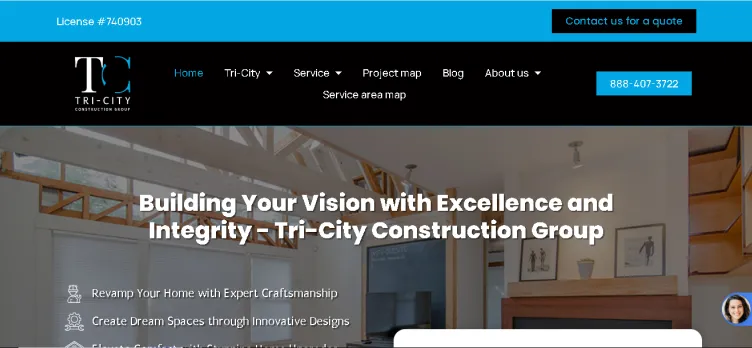 Screenshot TriCityConstructionGroup.com