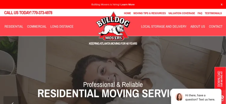 Screenshot Bulldog Movers