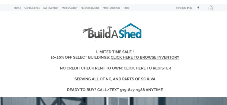 Screenshot Build A Shed NC