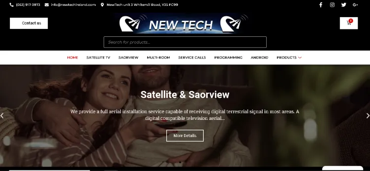 Screenshot New Tech Ireland