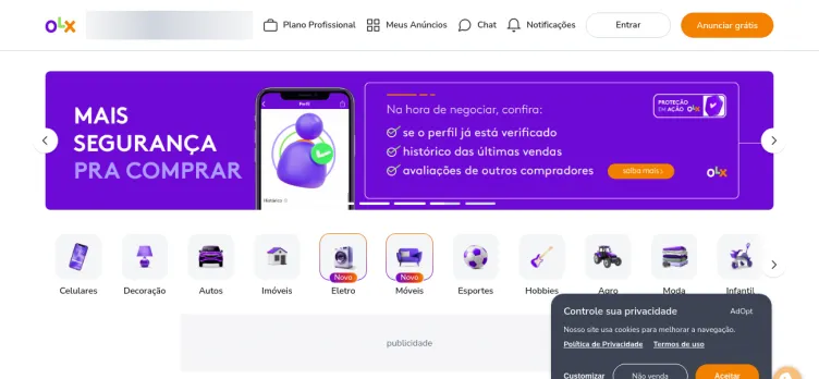 Screenshot OLX.com.br