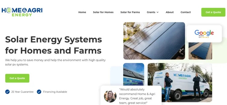 Screenshot HomeAndAgriEnergy.ie