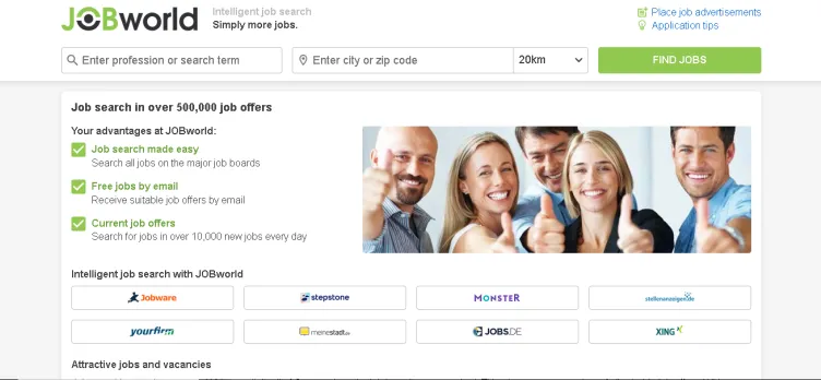 Screenshot JOBworld