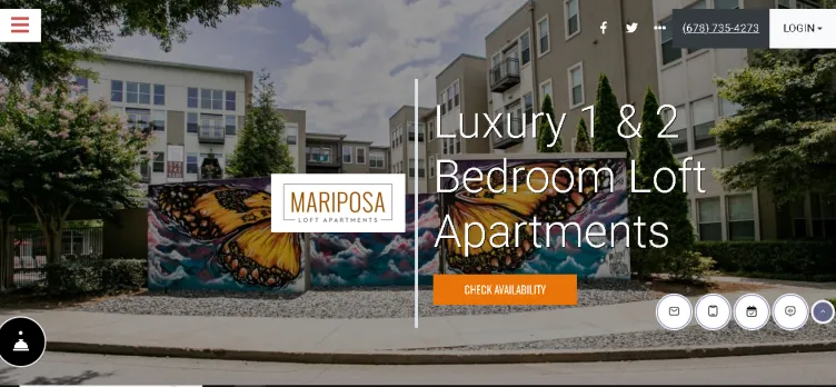 Screenshot Mariposa Lofts