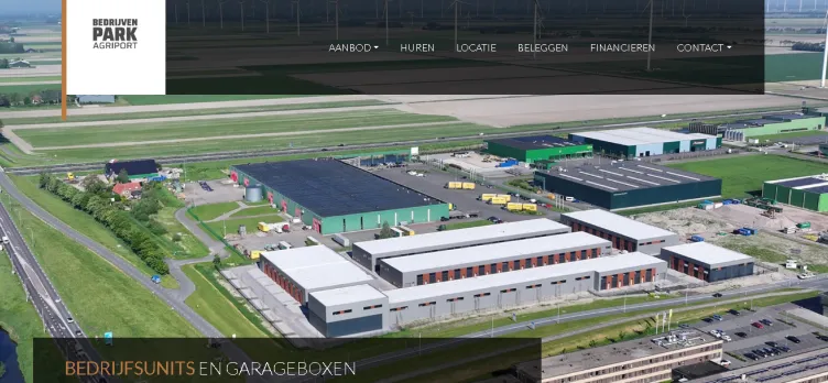 Screenshot Bedrijvenpark Agriport