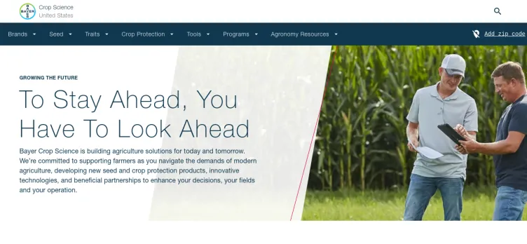 Screenshot Bayer Crop Science