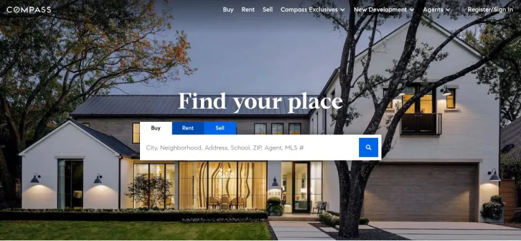 Screenshot Compass.com